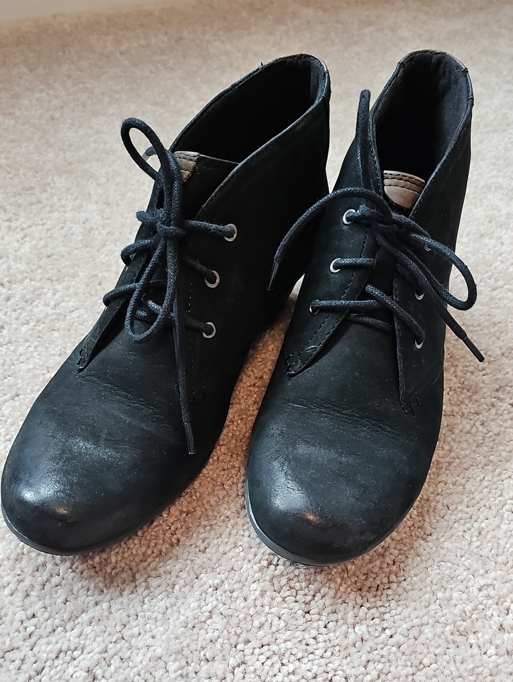 Cobb Hill by New Balance Black Lace-Up Ankle Boots
